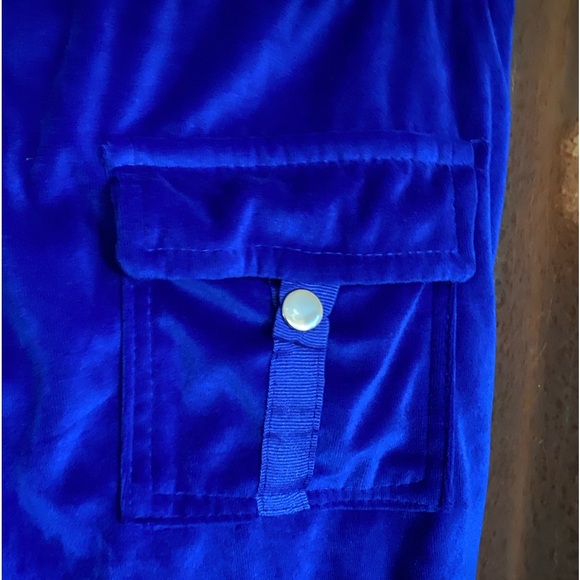 Vintage Y2K 2 piece Royal blue velvet/velour tracksuit - Picture 6 of 9